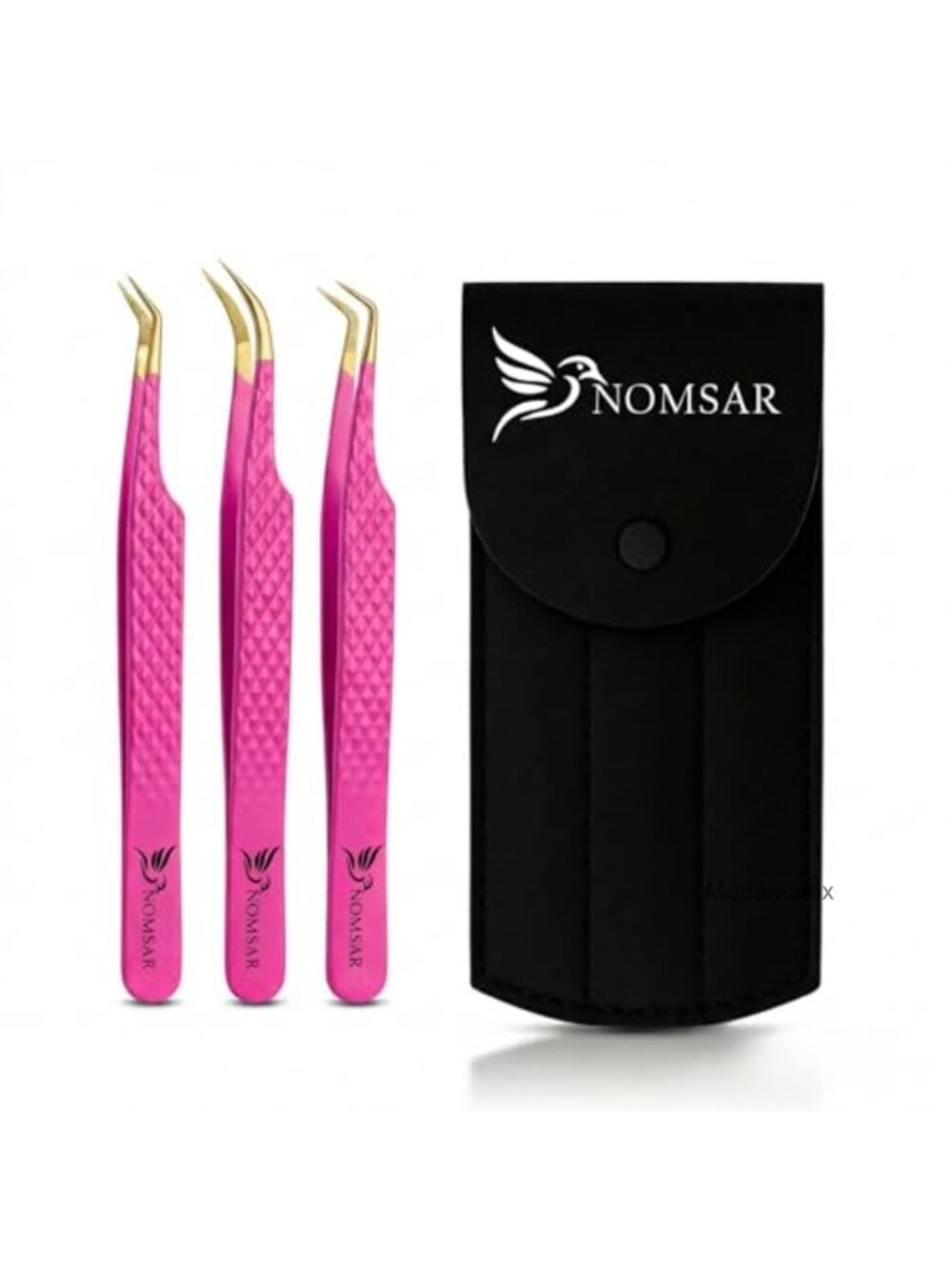 Fiber Tip Lash Extension Tweezers Stainless Steel Isolation & Volume Lash